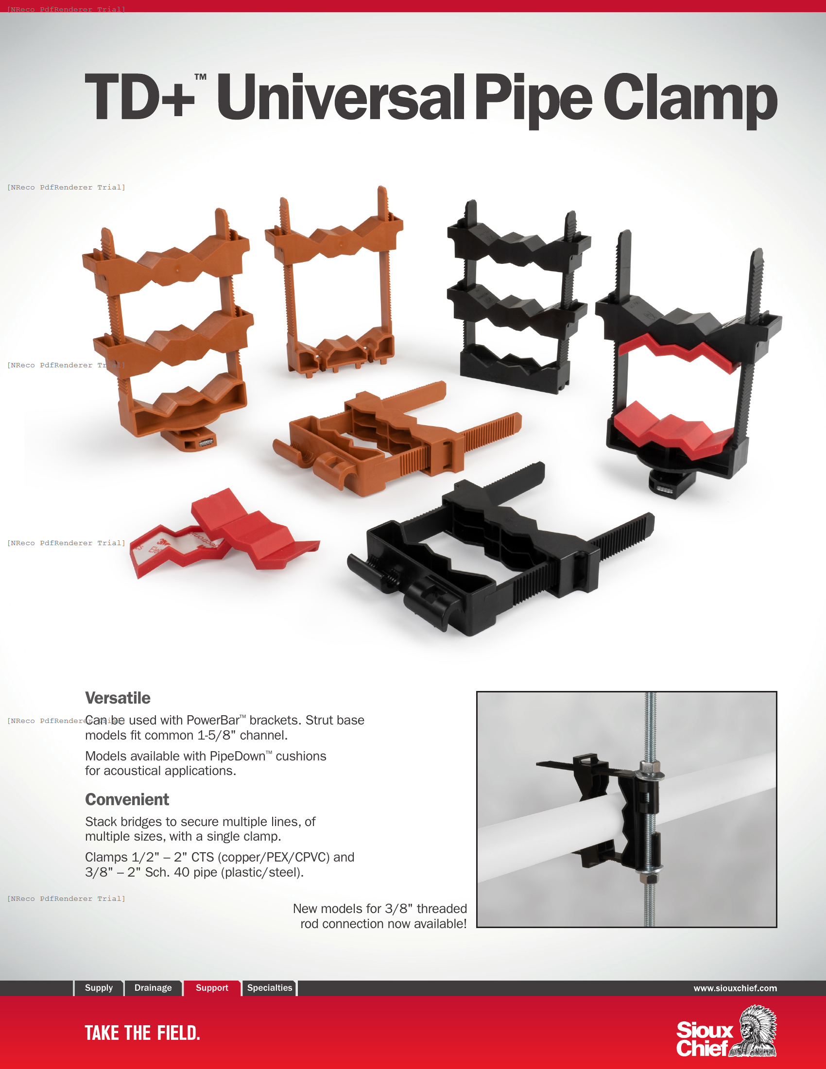 TD+ - UNIVERSAL PIPE CLAMP - BROCHURE.PDF Brochure Document